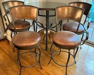 High Top Pub Style Chairs and Table Set 
