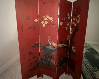 two sided lacquer screen red