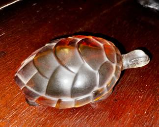Lalique “Caroline” Amber turtle