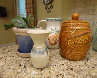 1950's McCoy Ceramic Whiskey Barrel Cookie Jar