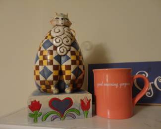 Jim Shore Heartwood Creek Retired Abigail Brown Cat (2003)