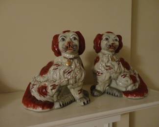 Vintage Staffordshire Cavalier King Charles Spaniel Figurines