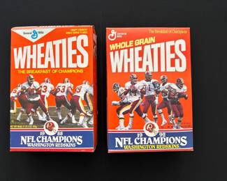 Redskins on Wheaties boxes