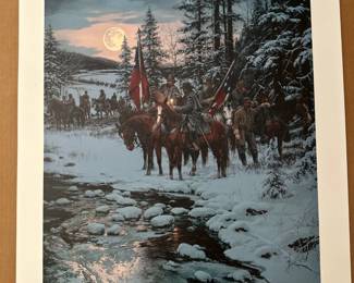 Fine offset Lithography “Snow Moon” – John Paul Strain