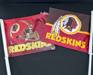 Redskins car window flags