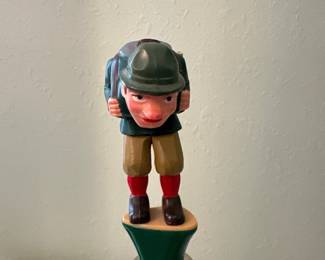 Vtg. Hiker/mountain climber bottle stopper