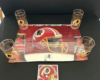 Redskins poster and coaster