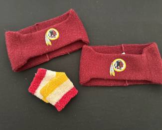 Redskins knit headbands and sweatbands 
