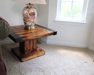 Authentic Hatches Porthole Wood  From WWII Liberty Ship made into End Tables and Coffee Table
