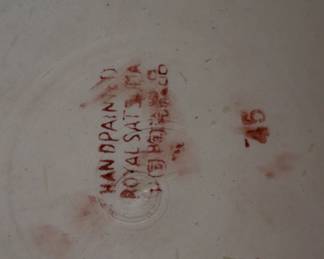 Japanese Royal Satsuma Hand Painted and Gilded Large Fish Bowl Planter on Stand