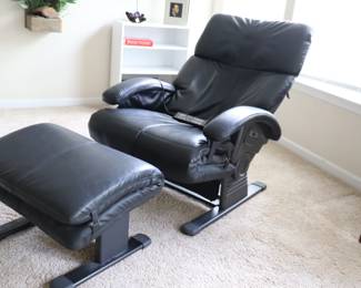 Human Touch Home Massage Chair / Recliner by Interactive Health with Foot Ottoman