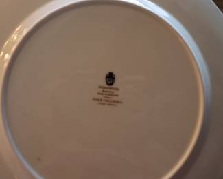 WEDGWOOD FINE CHINA ENGLAND GOLD COLUMBIA SAGE GREEN 