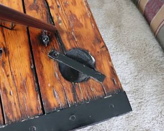 Authentic Hatches Porthole Wood  From WWII Liberty Ship made into End Tables and Coffee Table