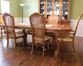 Traditional Style Pecan Dining Table