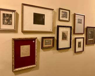 a very special collection of Old Master etchings and engravings from the 1700's through the 1900's.