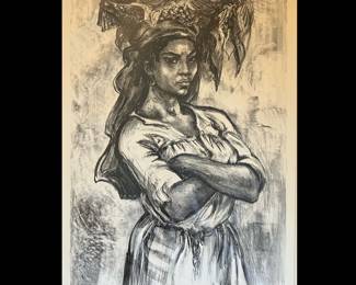 "Carib Caryatid”
Signed Original Lithograph by Marion Greenwood