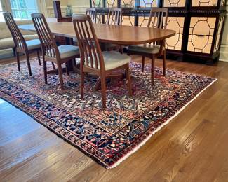 7’ 7” x 11’ Antique Persian Heriz Rug, professionally cleaned by Sarko 