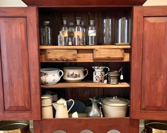 Interior of Gros Rouge Armoire