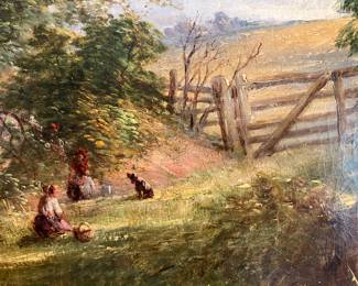 Detail of Ladbrooke oil on canvas