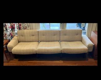 Authentic Ingmar Relling for Westnofa Bentwood Rosewood Three Person Sofa, circa 1960's from Norway, view with cushions