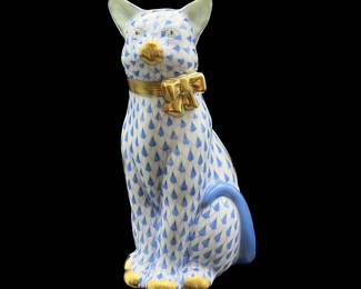 Herend cat, other Herend collectibles