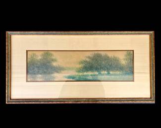 Alexander John Drysdale, American, New Orleans, 1870 - 1934, "Bayou Scene with Live Oak", Oil wash on board