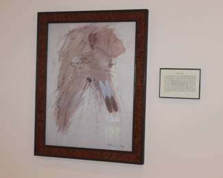 W.B.Franklin Navajo Spirits  Framed & Matted Serigraph Signed Eagles Cry