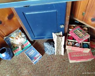 Vintage Christmas Ornaments Tinsel