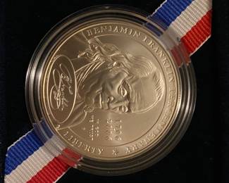 LOT 49
2006 Benjamin Franklin commemorative silver dollar uncirculated