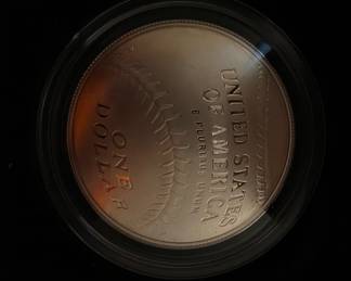LOT 51
2014 National Baseball Hall of Fame proof Silver Dollar