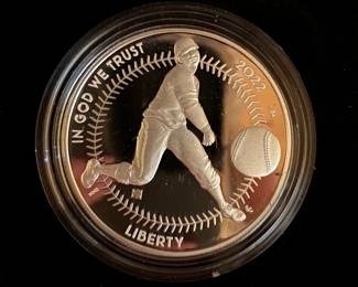 LOT 24
2022 Negro league proof silver dollar