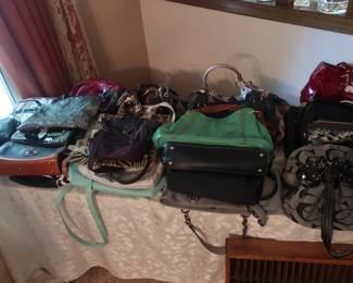 Many designer purses