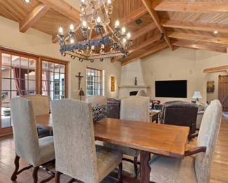 Iron Wood Dining table 6 Chairs