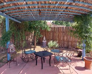 These cast iron chairs once belonged to Thelma Domenici, Pete Domenici's sister                                                        