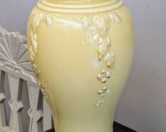 Vintage Cream Tall Vase