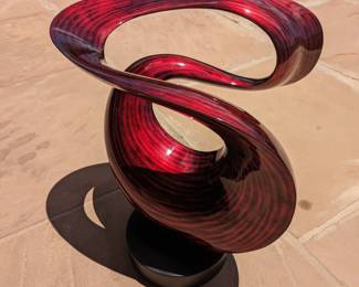Red Swirl Bamboo Sculpture, Aspen, CO