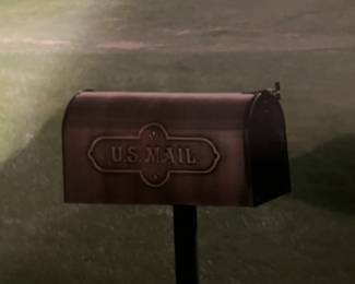 One of many copper mailboxes, new in box