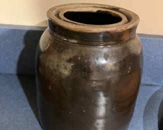 Pottery canning jar