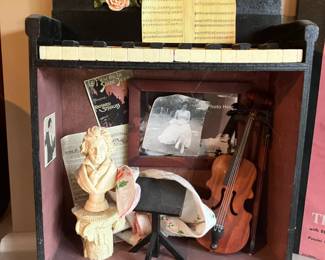 Shadow box w music theme