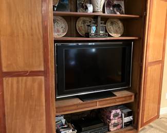 Interior of French armoire