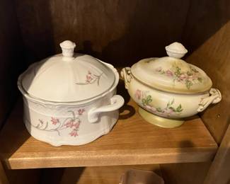 Antique casserole dishes
