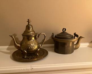 Brass teapots