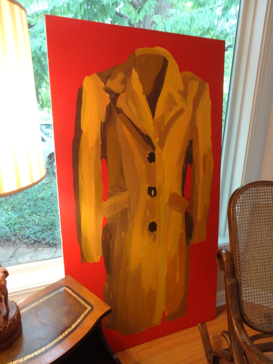 Very Large Canvas Art of a Yellow Coat