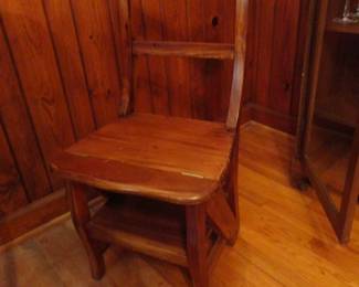 Chair folds into a ladder - my granny had one