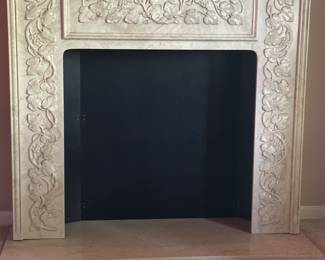 Marble fireplace facade 