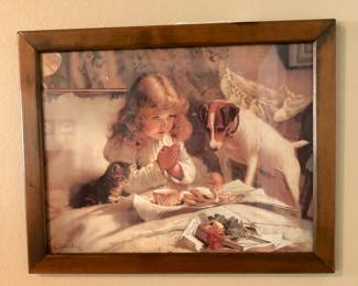 Charles Burton print, “Suspense”