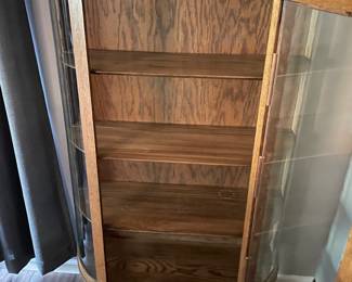 Antique Hutch with doors open.