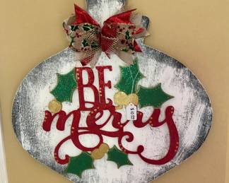 Christmas “Be Merry” Wooden Wall Hanging.