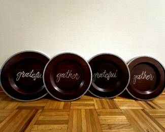 Decorative Brown Plate Chargers