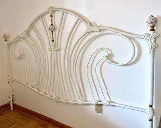 White Enamel Headboard